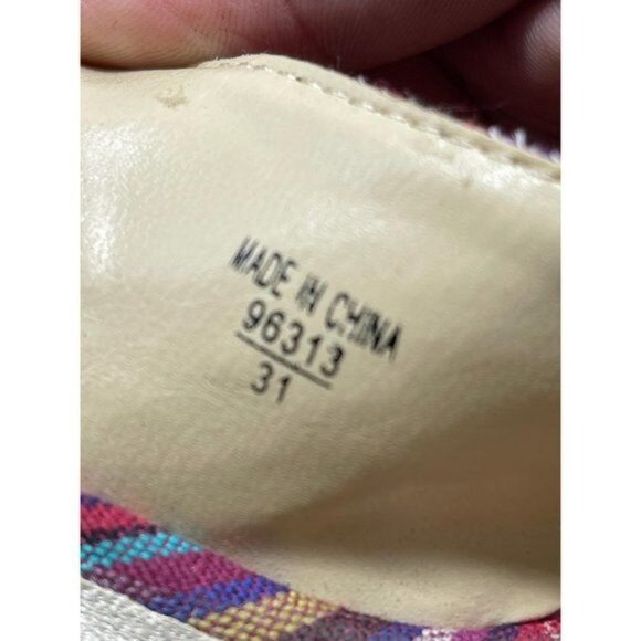 Montego Bay Club open toe strap back wedge heals buckle weaved pink size 9.5 REA - Picture 7 of 8